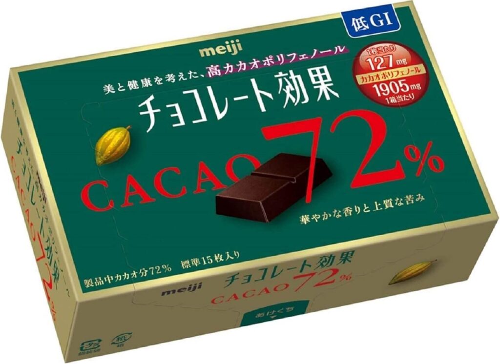 明治「チョコレート効果72％」