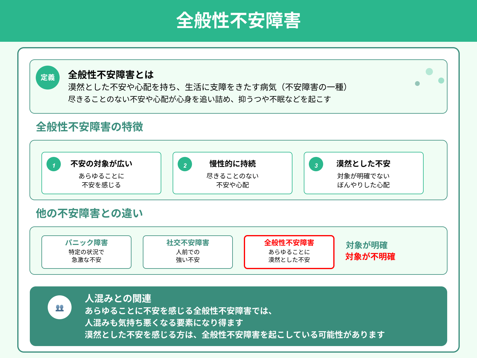 全般性不安障害