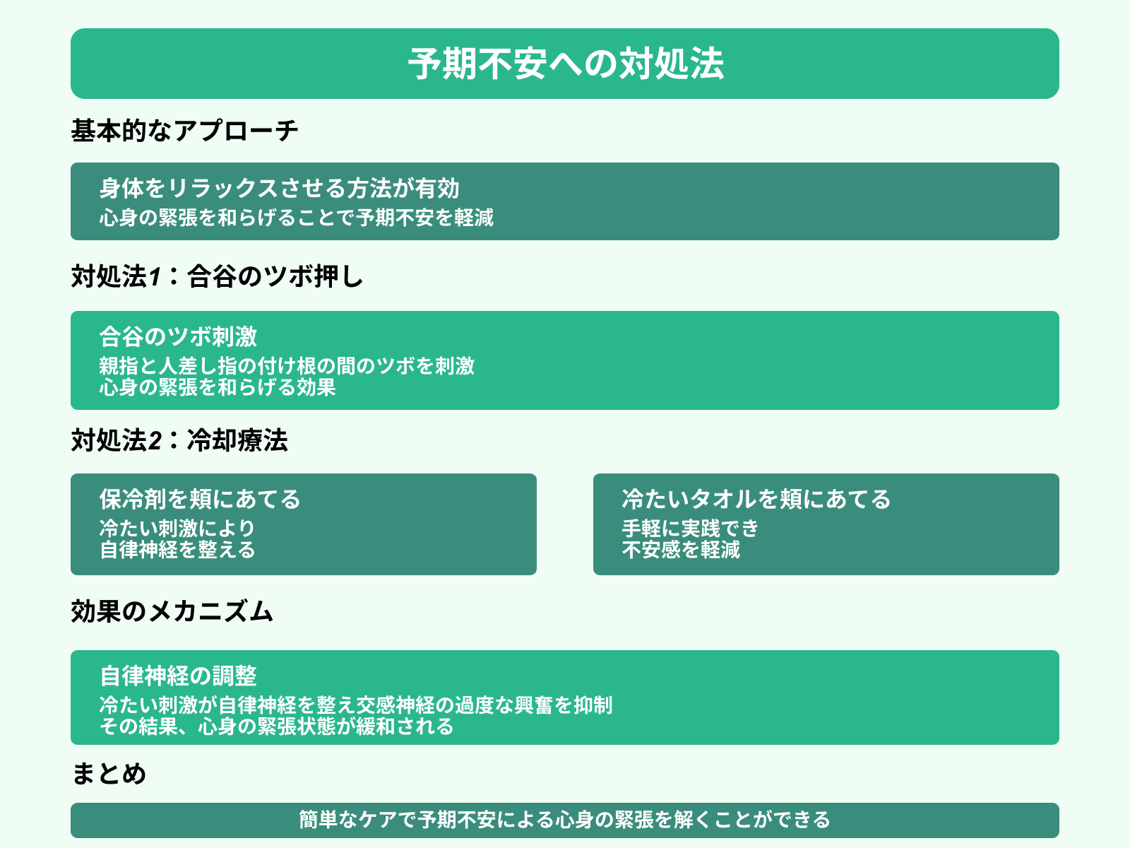 予期不安への対処法