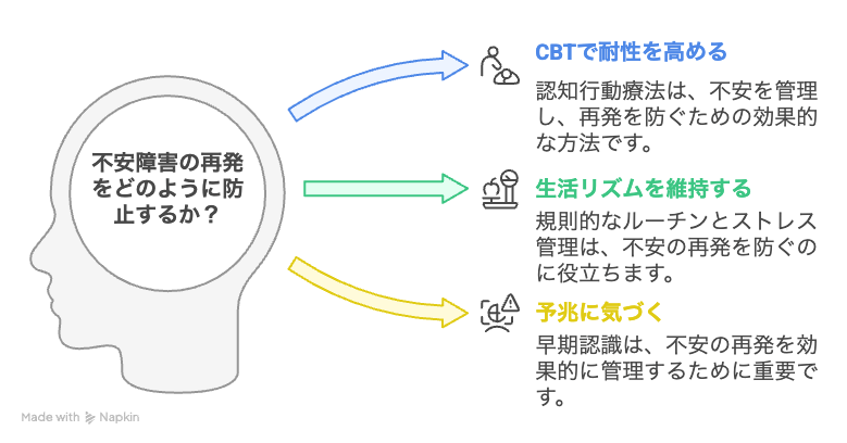 不安障害の再発を防止する方法