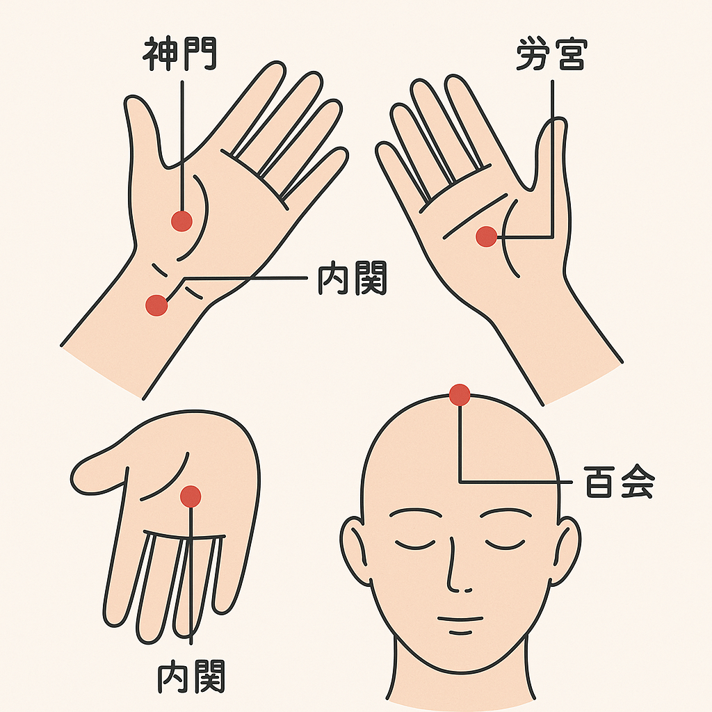 不安障害ツボ一覧